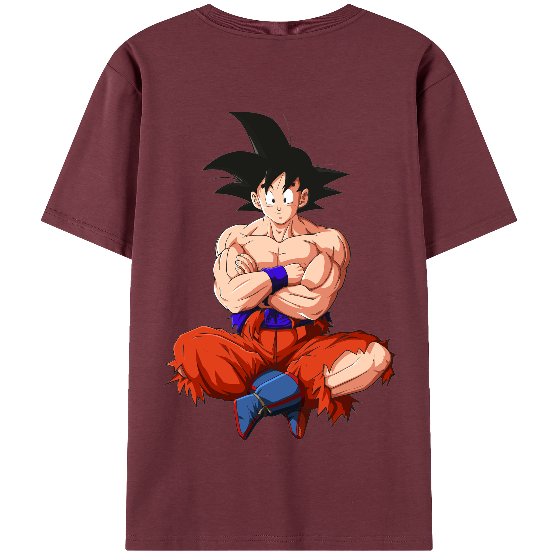 （画像用） ドラゴンボール 孫悟空（そん ごくう）Son Goku カカロット DRAGON BALL Kakarotto 綿100％半袖Tシャツ（背面プリント）